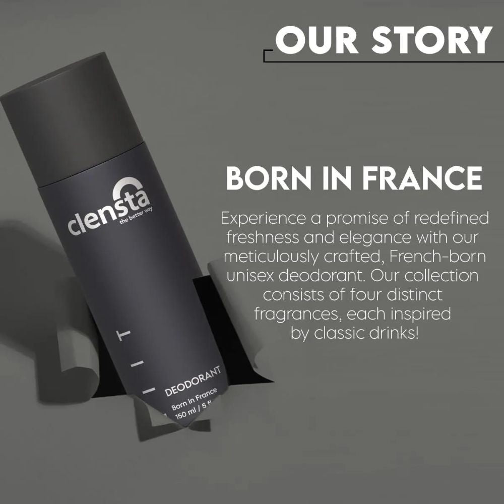 Clensta LIIT Deodorant 150ml - All-Day Freshness for Men & Women