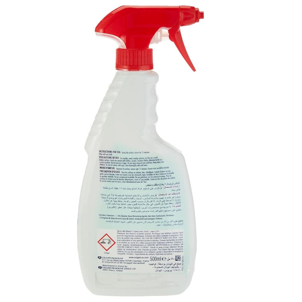 Ajax 7in1 Disinfectant Trigger Spray 500ml with Bleach - Bleach-Powered Clean