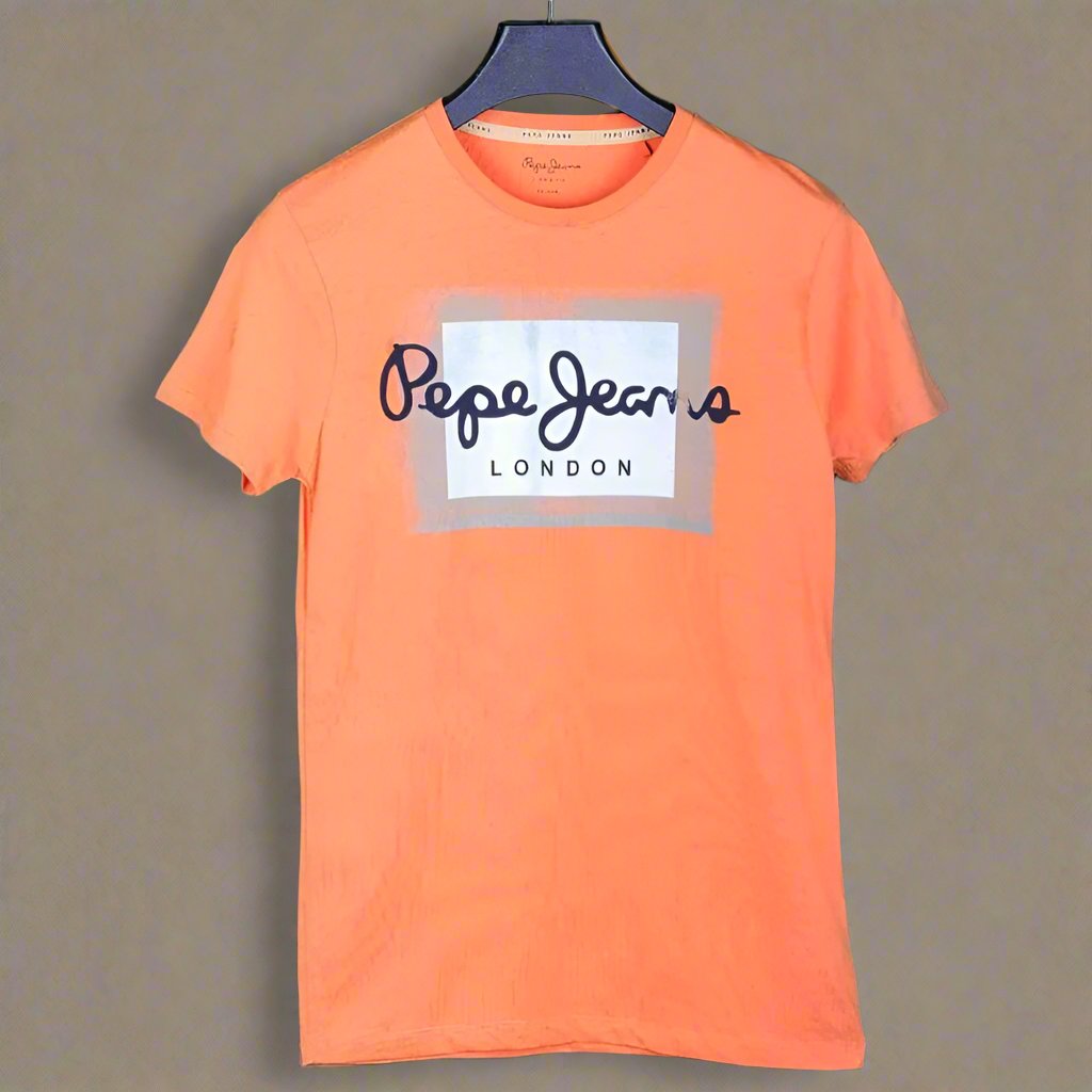 PEPE JEANS LONDON SLIM T-SHIRT ORANGE M1