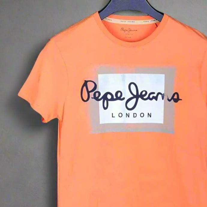 PEPE JEANS LONDON SLIM T-SHIRT ORANGE M1