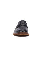 Clarks Men’s Black Leather Penny Loafers – Classic Slip‑On Dress Shoes with Comfort Sole