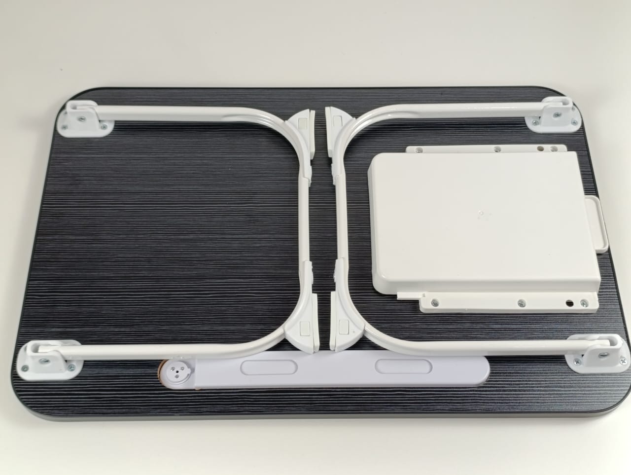 Foldable Laptop Bed Table with reading light, Lap Desk Laptop Stand Serving Tray for Eating, Reading and Working