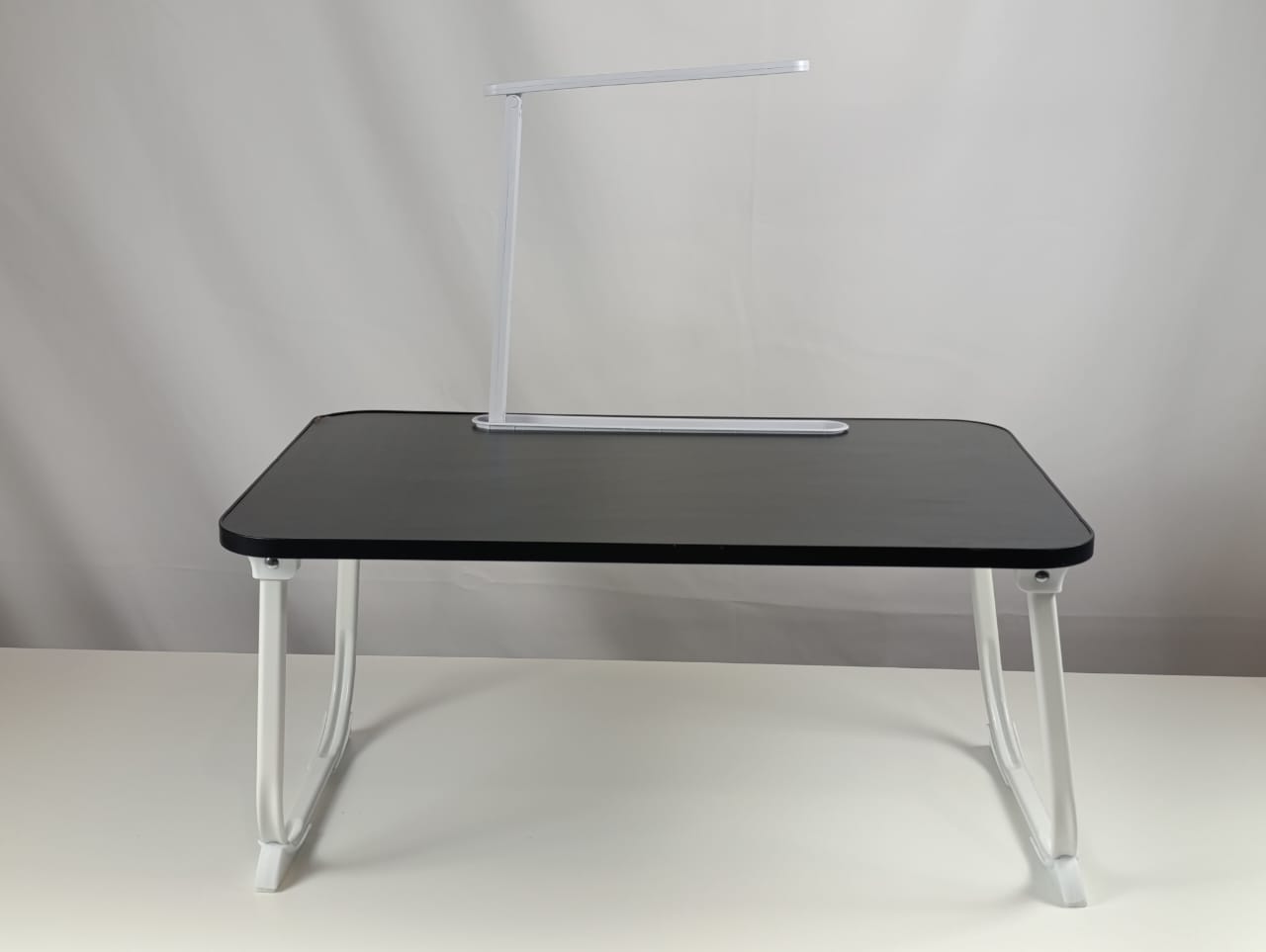 Foldable Laptop Bed Table with reading light, Lap Desk Laptop Stand Serving Tray for Eating, Reading and Working