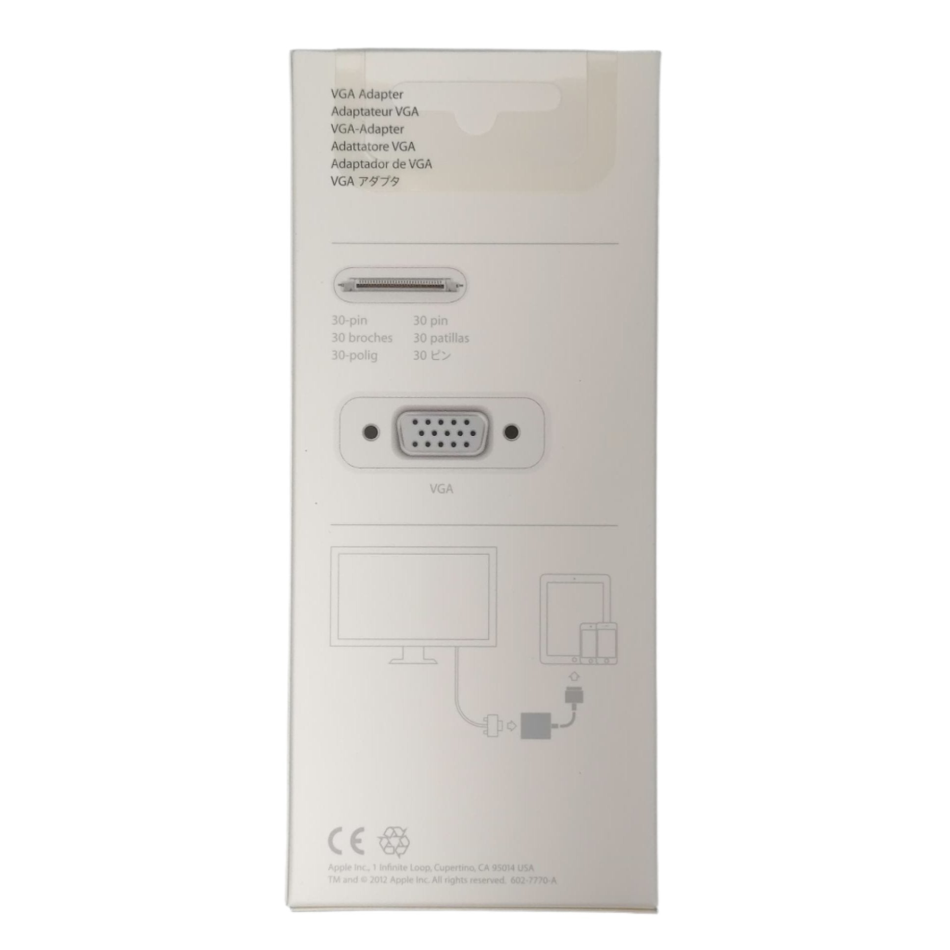 محول Apple 30 Pin إلى VGA A1368 لجهاز iPad iPhone iPod Touch