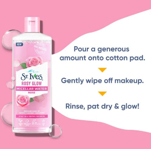 St Ives Rosy Glow Micellar Water Rose 400Ml