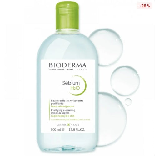Bioderma Sebium H2O Purifying Cleansing Micelle Solution (For Combination/Oily Skin) 500ml/16.7oz
