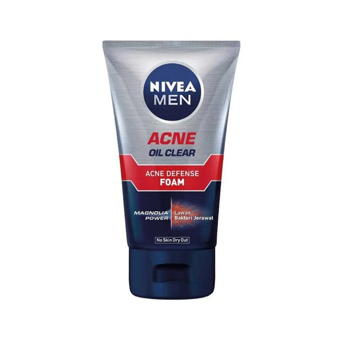 Nivea Men Acne Oil Clear Acne Defense Foam 100ml