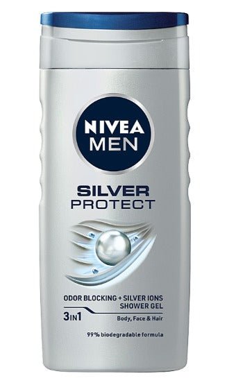 NIVEA MEN SILVER PROTECT HAIR & BODY SHAMPOO