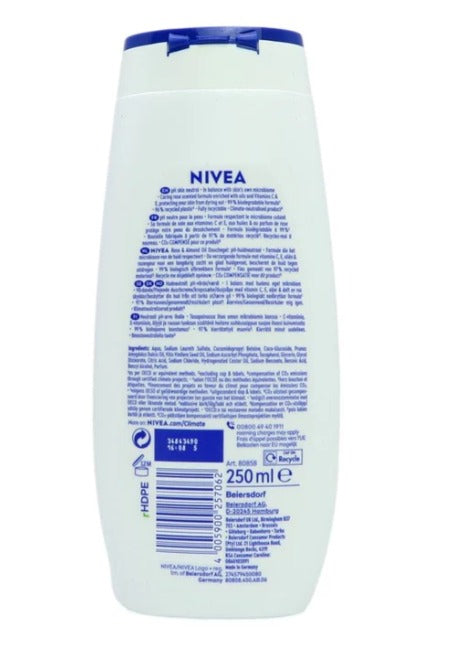 Nivea Shower 250ml Indulgent Moisture Rose