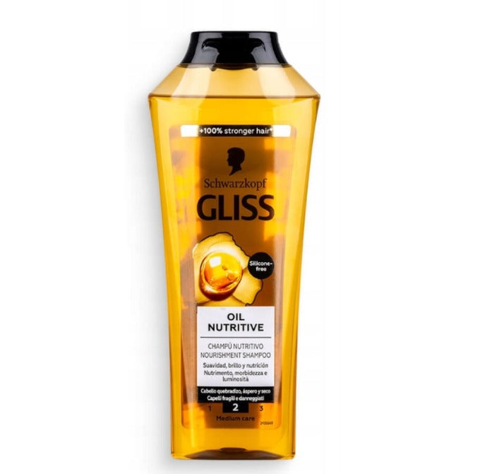 Gliss Core Shampoo 400ml Nutrivate Nourishing Oil 400 mle