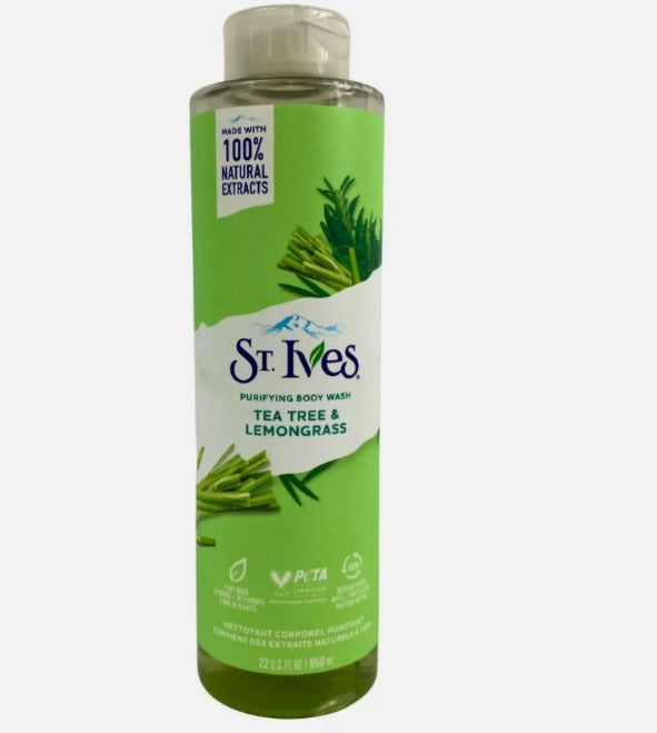 St. Ives - Tea Tree & Lemongrass Purifying Body Wash 22 Fl Oz NEW