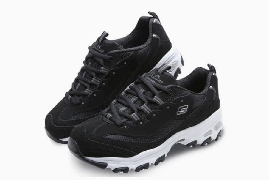 Skechers Women's D-Lites Color Black/White 11930-BLK