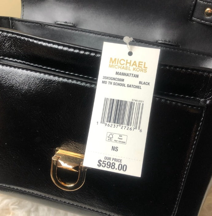 Michael Kors Manhattan Medium Slick Leather