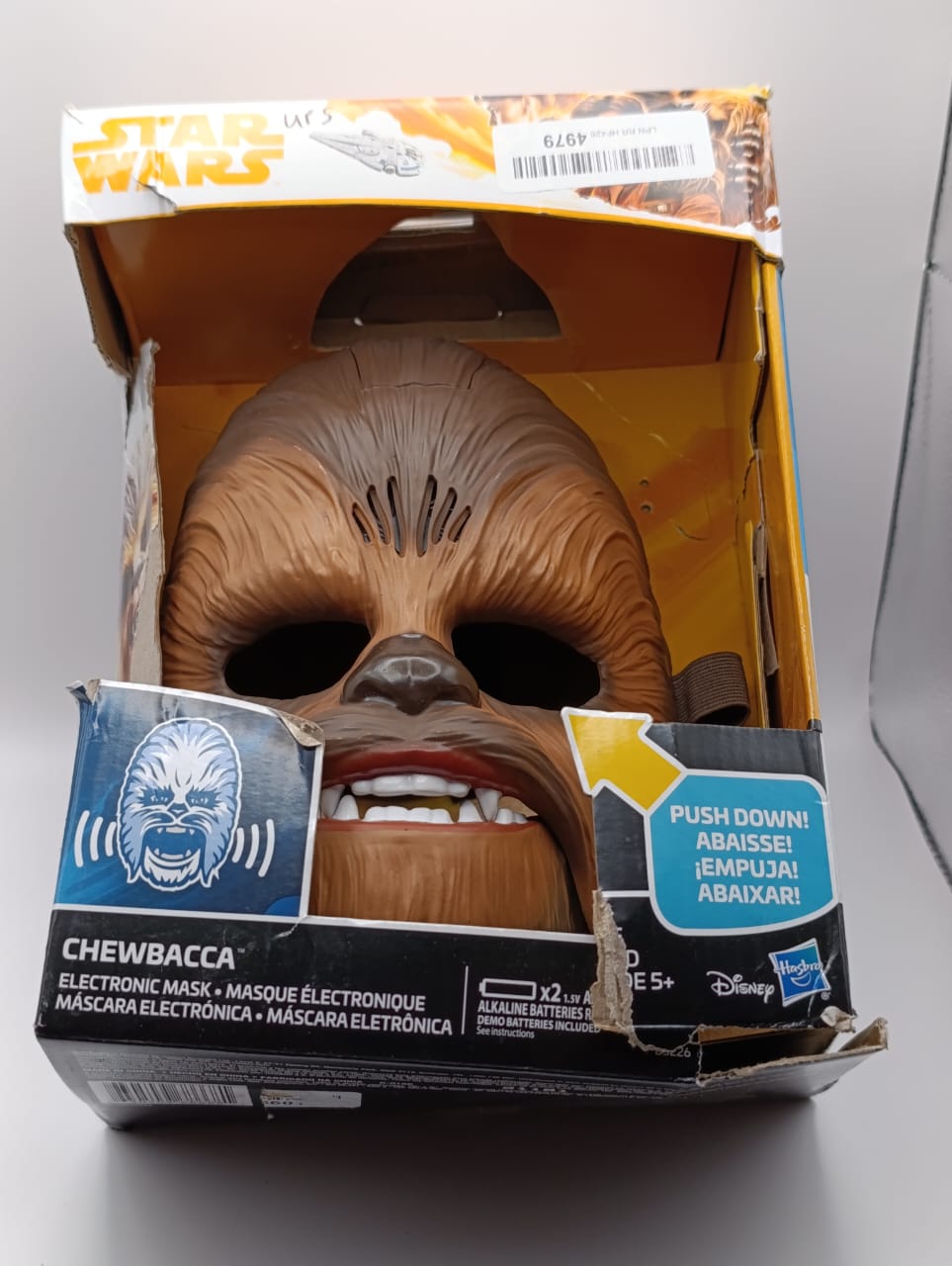 STAR WARS Movie Roaring Chewbacca Wookiee Sounds Mask, Funny GRAAAAWR Noises, Sound Effects, 5+ (Amazon Exclusive)