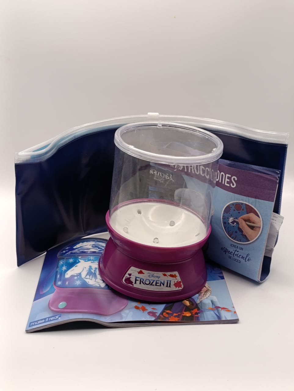 Make It Real Disney Frozen 2 Starlight Projector for Girls - DIY Ceiling Projector Kit with Stencils & Scratch-Art Film, Illuminates Bedrooms with Frozen 2 Scenes - Creative Gift for Ages 8