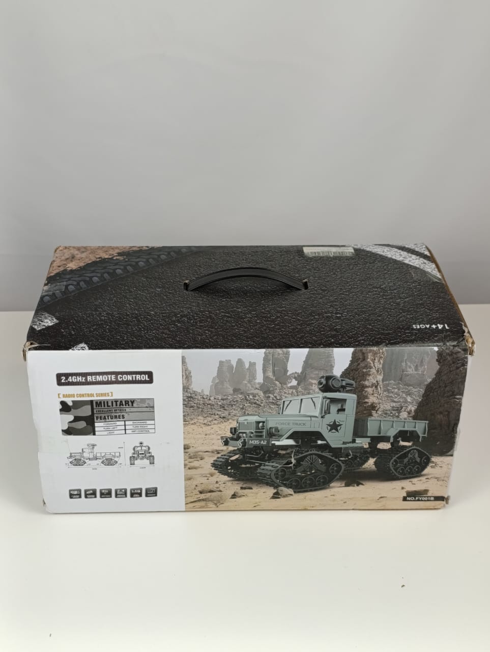 Spobot RC Military Transport Truck, RC Off-Road Vehicle 6WD with All Terrain, Remote Control Rack Car With2 Set of Batteries &Realistic Light is Good for Kid Gift