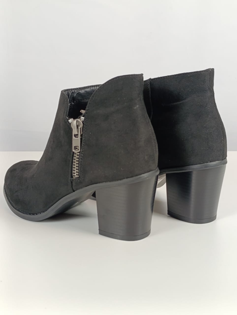 Size: 40 - Luoika Women's Wide Width Ankle Boots, Chunky Heel Side Zipper Extra Wide Winter Booties, black