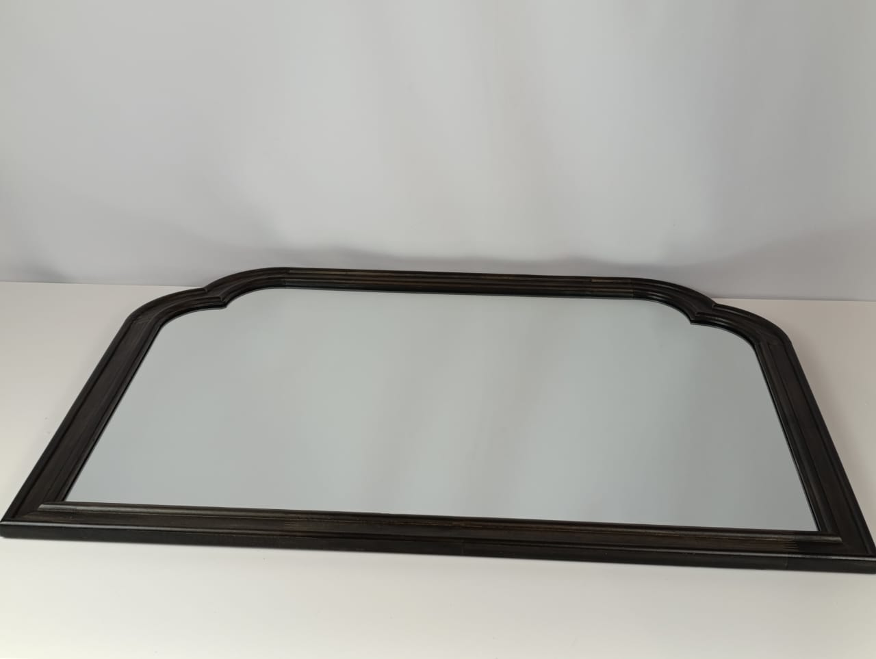 SEALED-92CM x 66CM French Country Mantle Wood Mirror Natural-Threshold™ (BLACK COLOR)