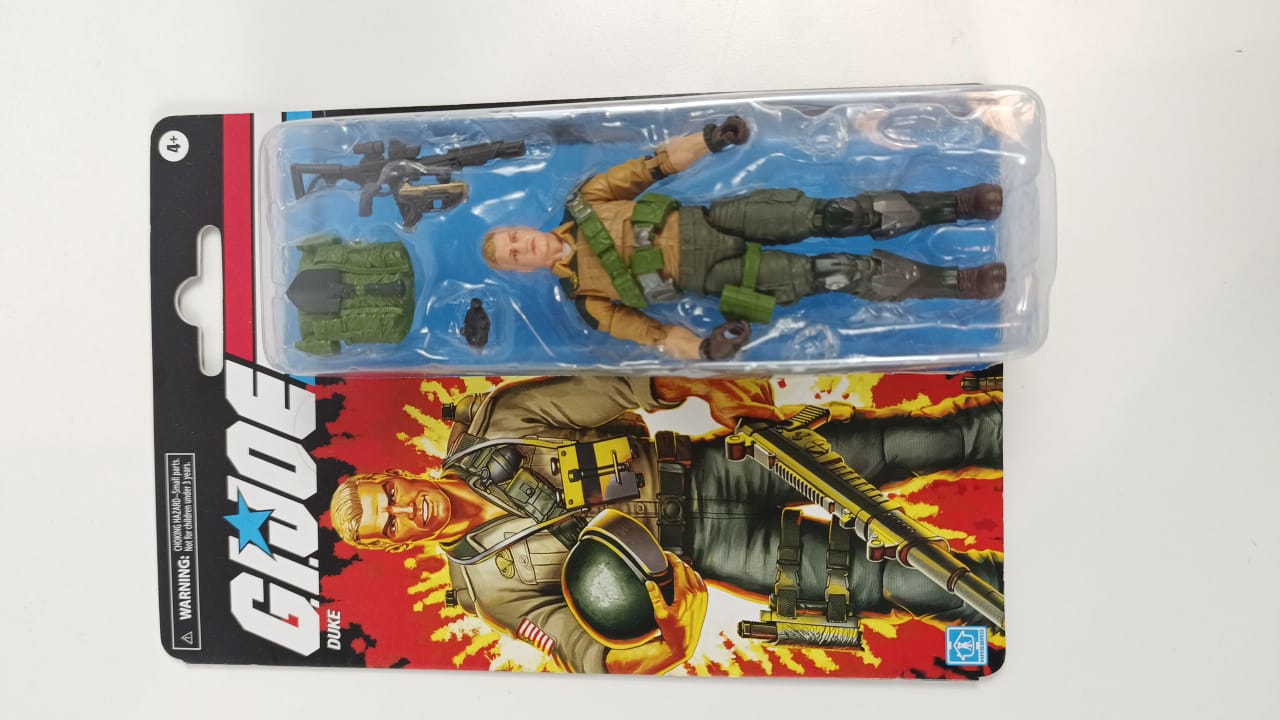 G.I. Joe Classified Series Retro Cardback Duke, Collectible 6-Inch Action Figure with 10 Accessories