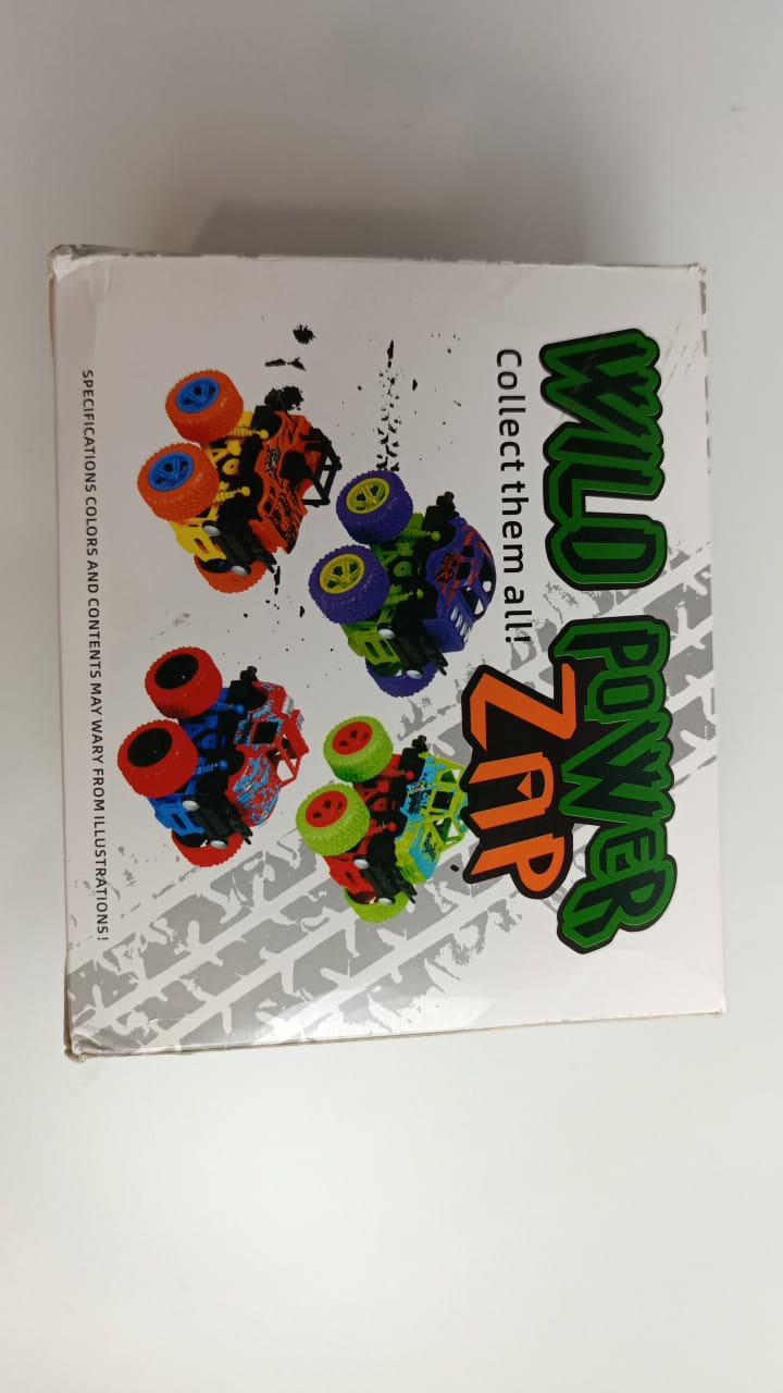 Monster Truck Toys - Inertia Car Educational Toy Cars, Friction Powered Toy Cars Push and Go Vehicles for Kids Best Gift for Boys Girls Age 3 and Above (4 CAR SET)