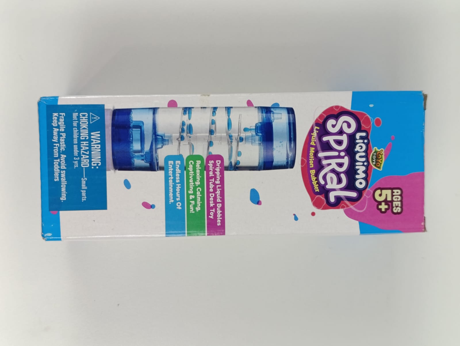 ساعة رملية على شكل فقاعات من YoYa Toys Liquimo، مؤقت حركة فقاعات حلزوني للأطفال - لعبة فيدجيت للأطفال المصابين بالتوحد - ملحقات سطح المكتب، هدايا عيد الميلاد