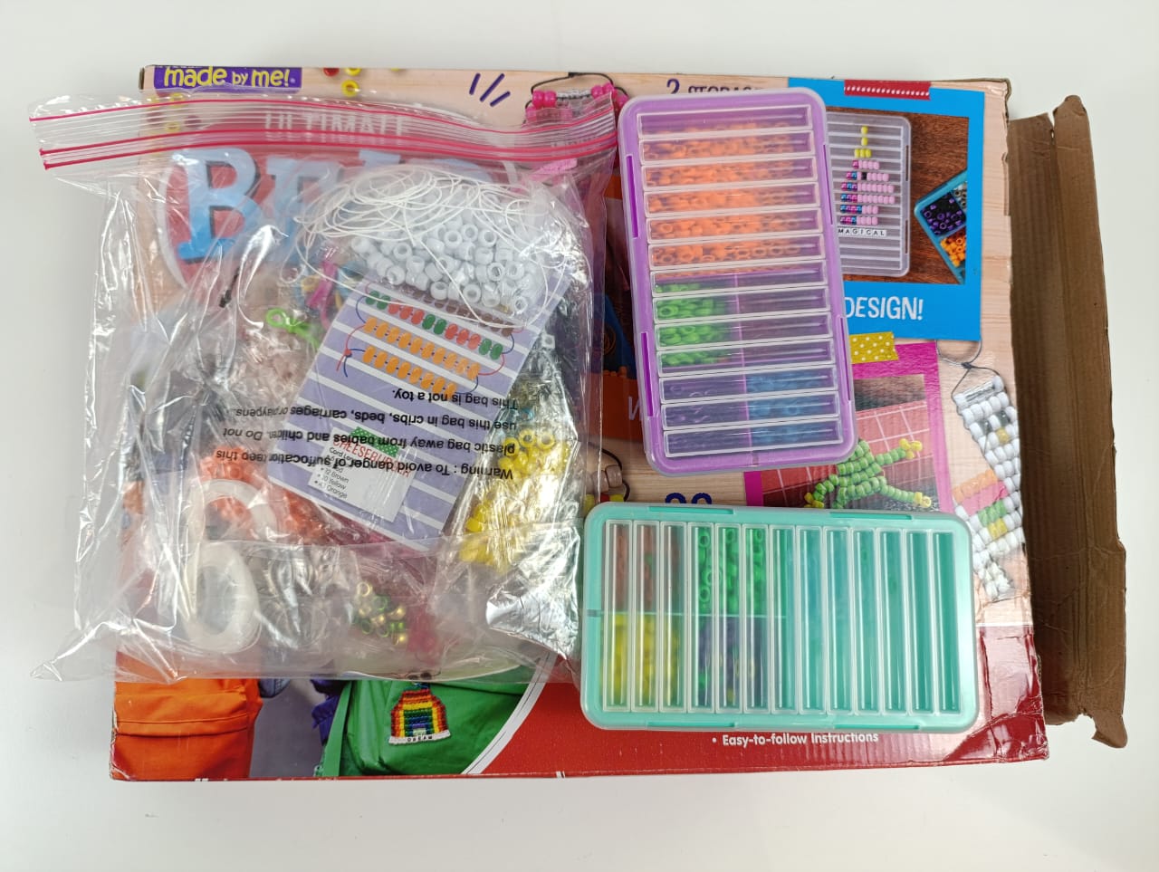 Made By Me Ultimate Bead Pets by Horizon Group USA, Bead Pets Crafts for Kids, Includes Over 1400 Beads, Cording, Keychains & Carabiner Clips, Design Templates, Storage Cases & More