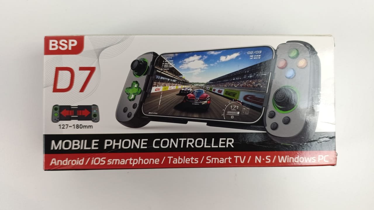 Phone Game Controller for iPhone/Android/PC/Switch, Play COD, Genshin,Support Streaming on PS5/Xbox/PC Console, Cloud Gaming Wireless Gamepad Joystick, Turbo/6-Axis Gyro/Dual Motor, Green Light, White