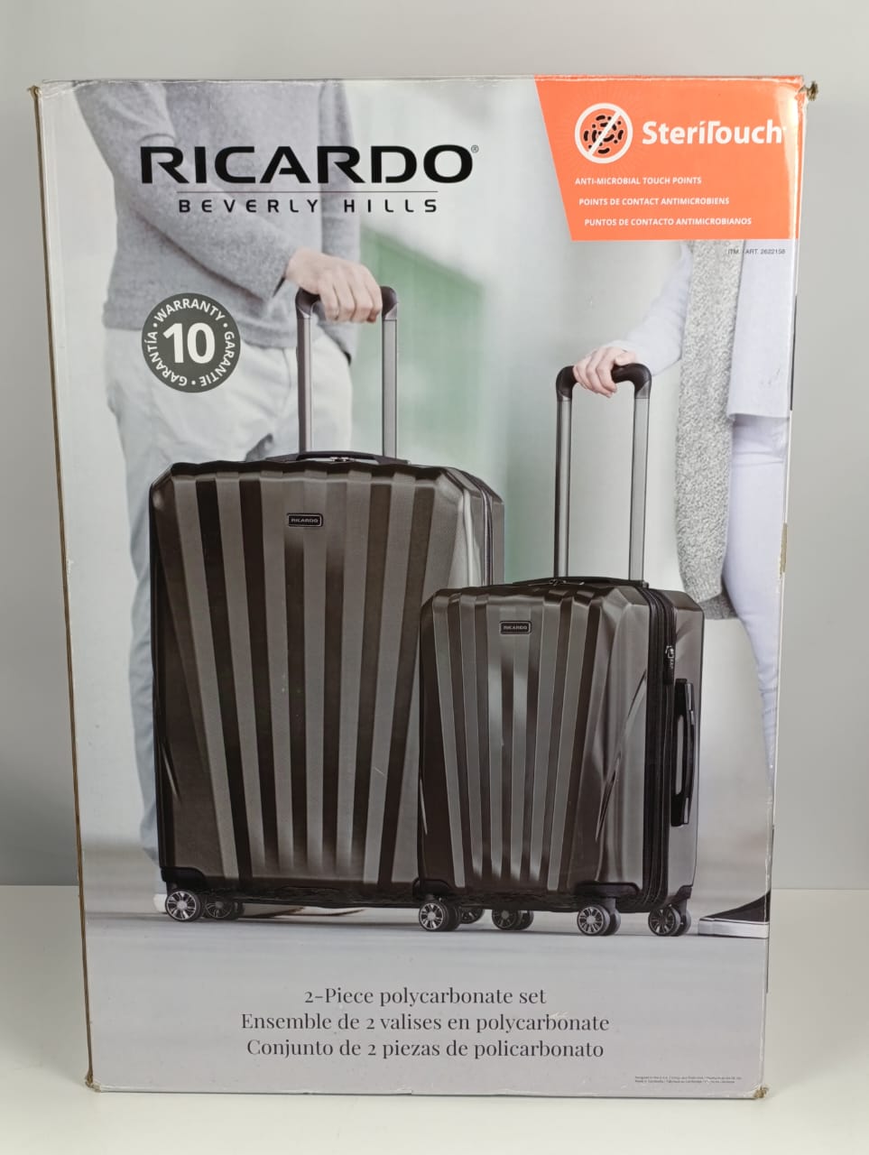 Ricardo Windsor 2-Piece Hardside Luggage Set (22 inch - 29 inch) (Grey) HU2