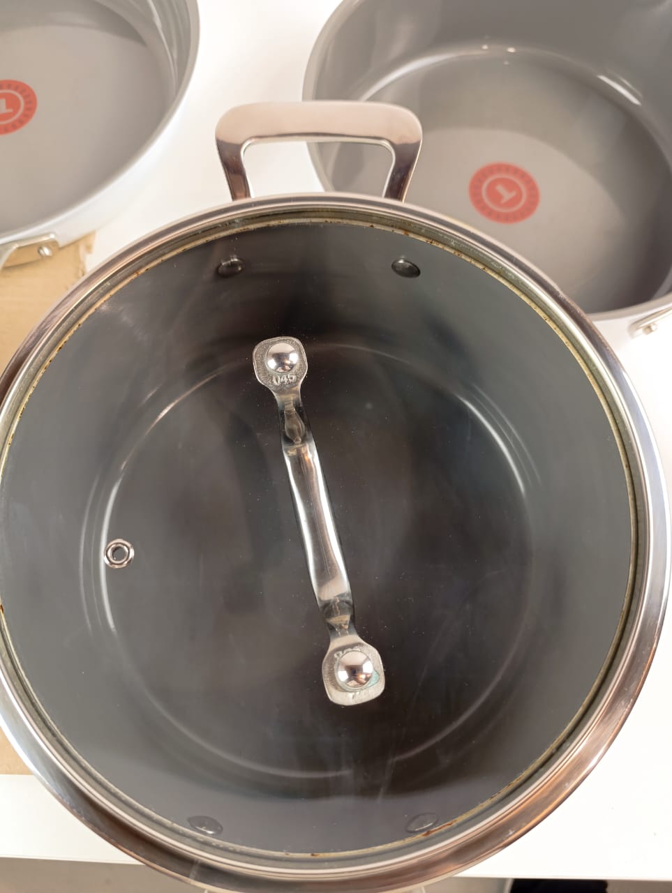 طقم أواني طهي تيفال إكسلنس سيراميك غير لاصق، 10 قطع