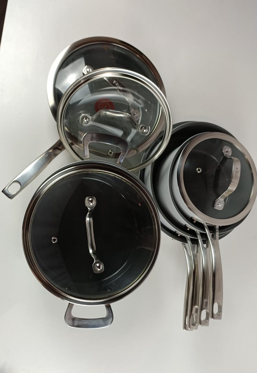 طقم أواني طهي تيفال إكسلنس سيراميك غير لاصق، 10 قطع