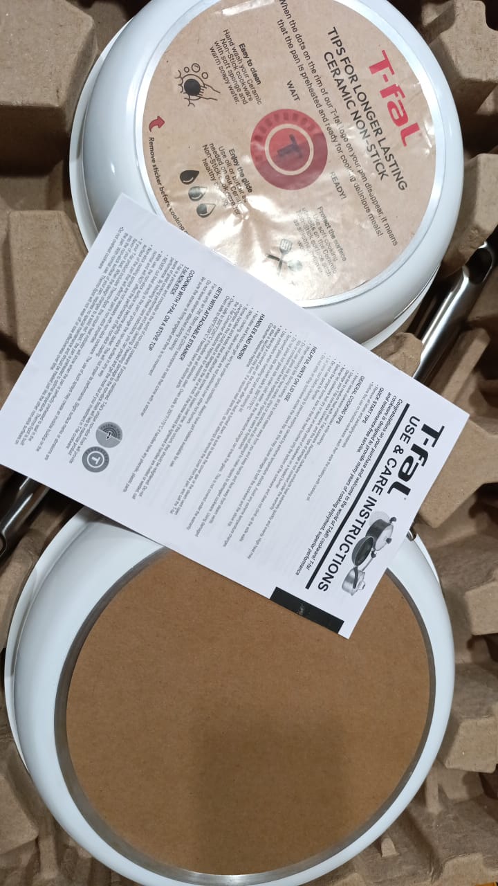 طقم أواني طهي تيفال إكسلنس سيراميك غير لاصق، 10 قطع