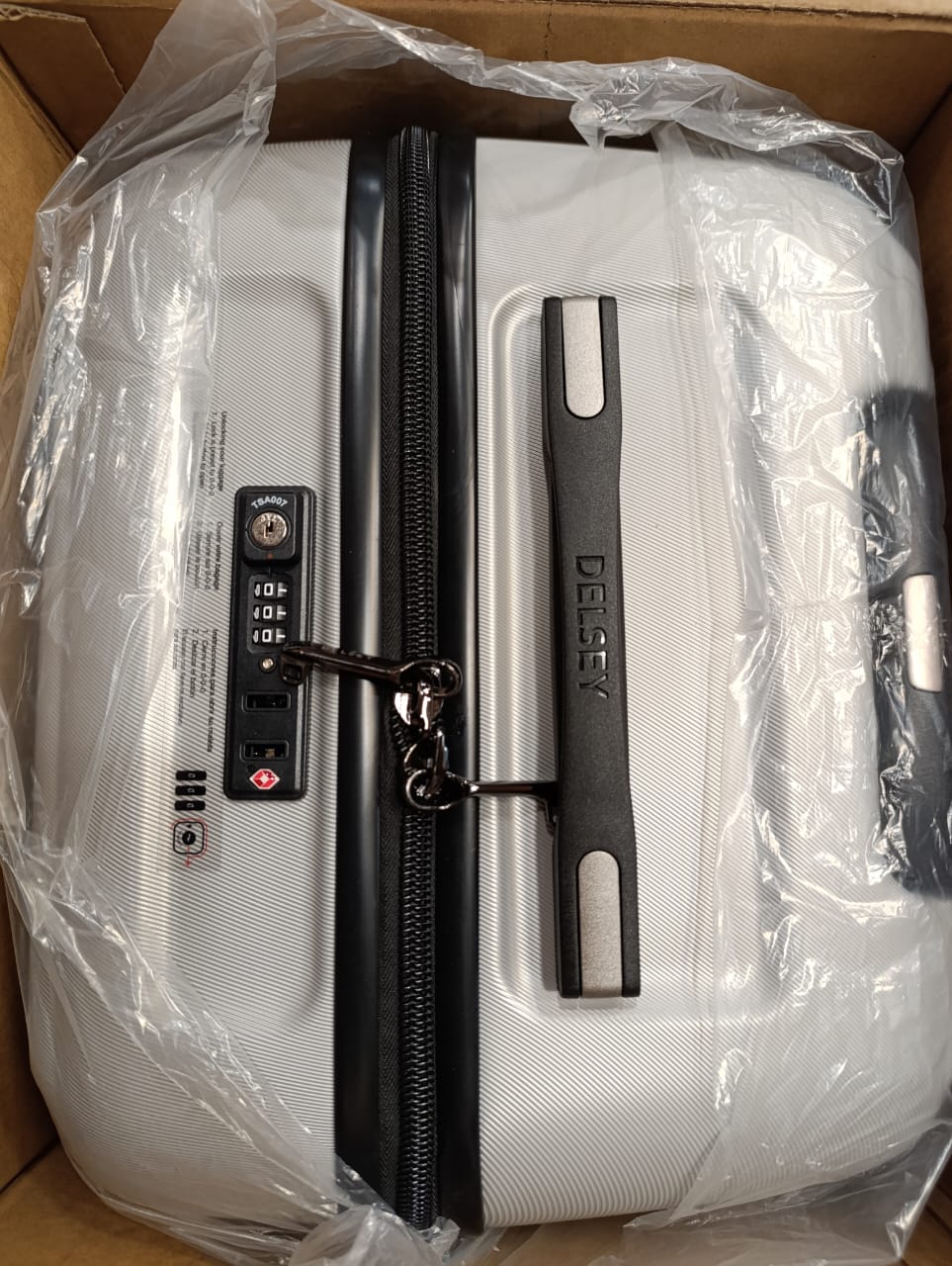 Delsey Paris 2 Piece Hardside Trunk Set 22/27 inch - Silver - 1