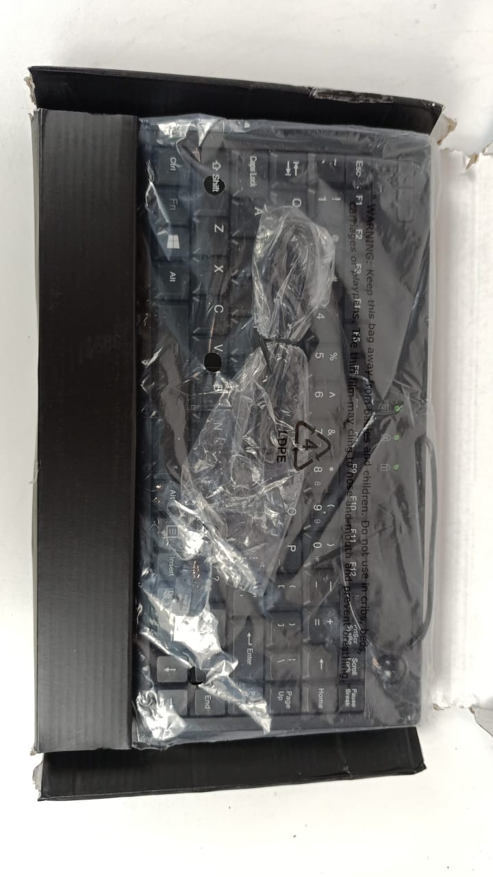 Adesso AKB-310UB - Mini Trackball USB Keyboard, Black