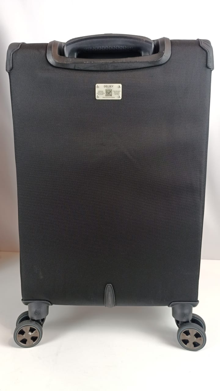 Delsey Paris Softside Spinner Luggage, Black (30.3" Inch)