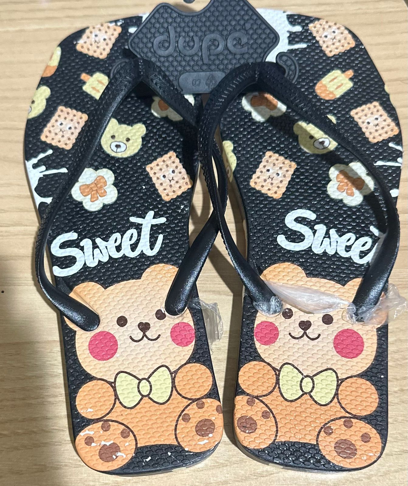 Phonolite printed bear women's slipper