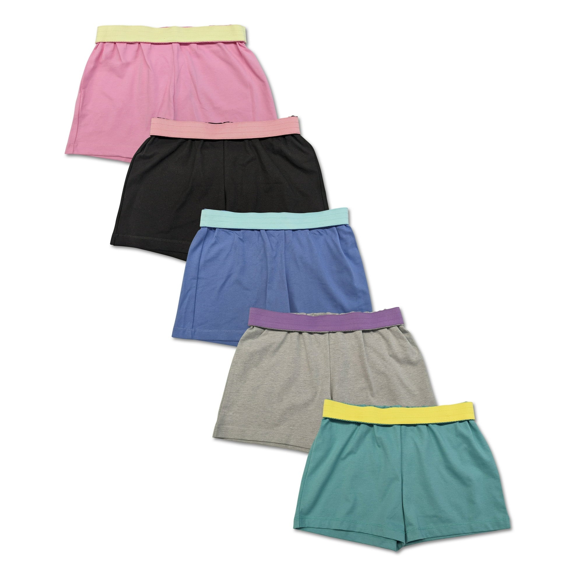 SIZE: 10/12 - Wonder Nation Girl's Play Shorts 5-Pack