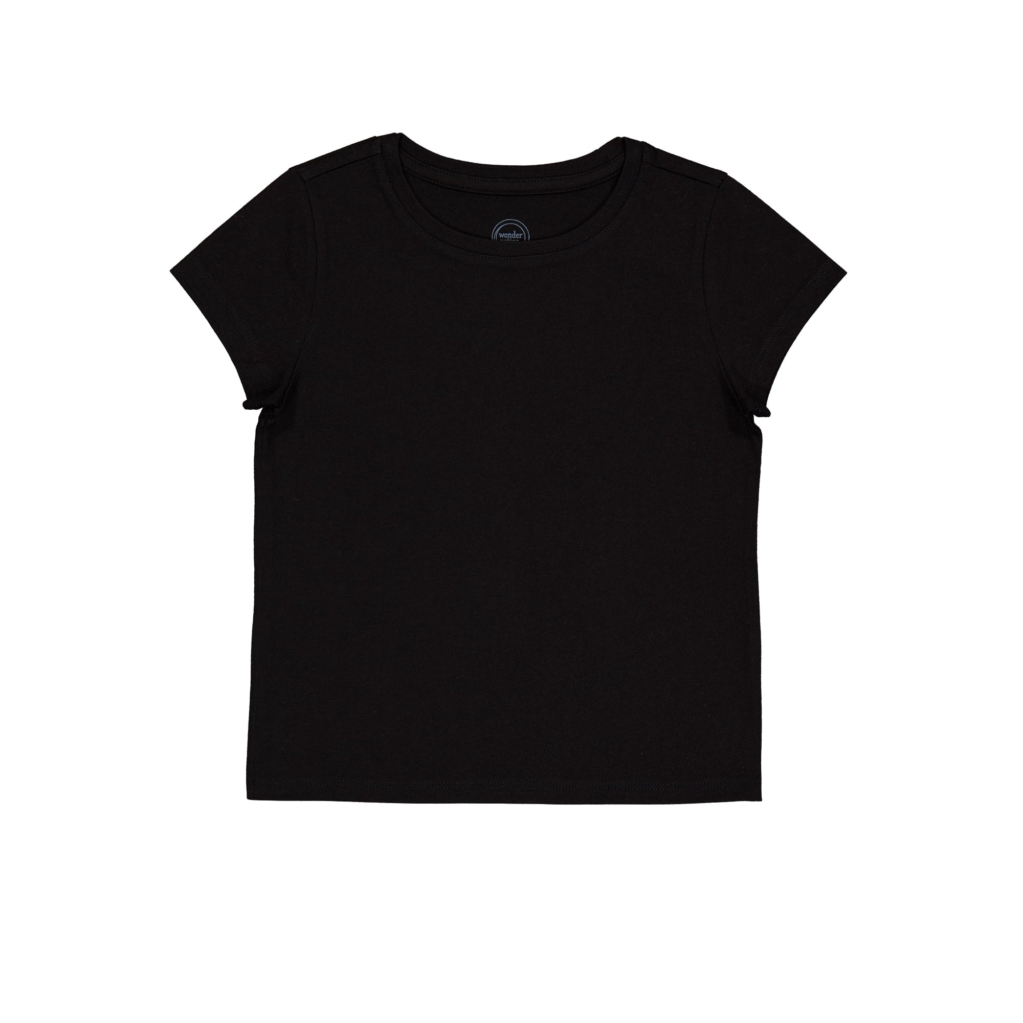 SIZE: L(10-12) - Wonder Nation Girls Short Sleeve Kid Tough T-Shirt