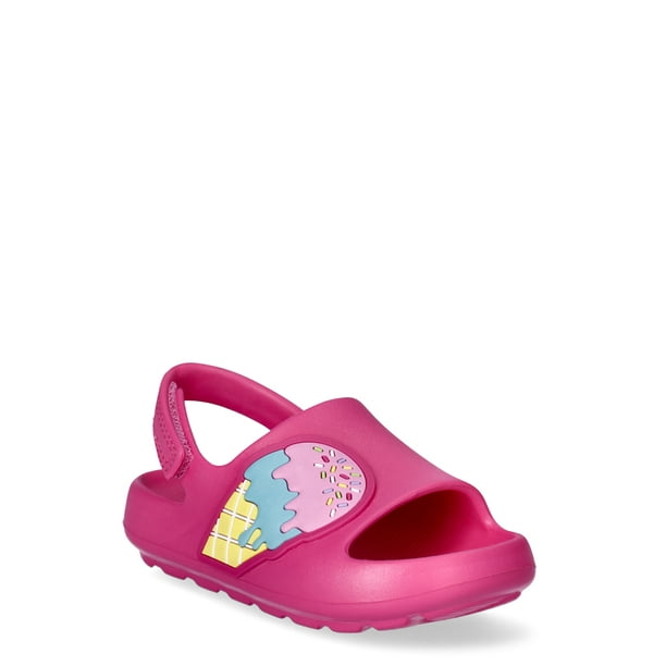 SIZE: 5-6 - Wonder Nation Toddler Girls Eva Slide Sandals
