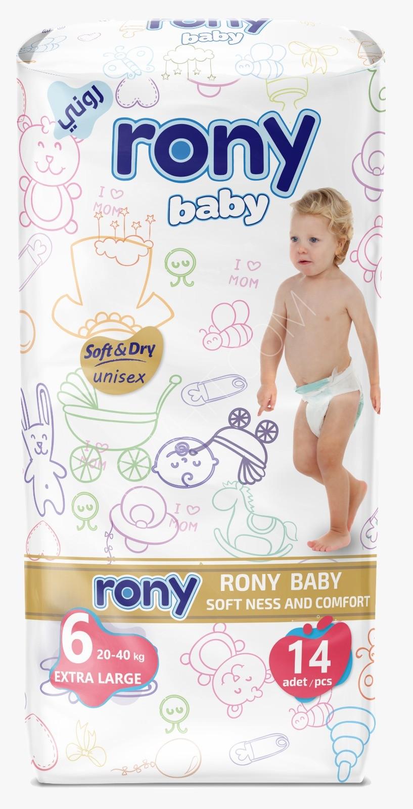 Rony Premium Baby Diapers X-Large Pack of 14 pcs