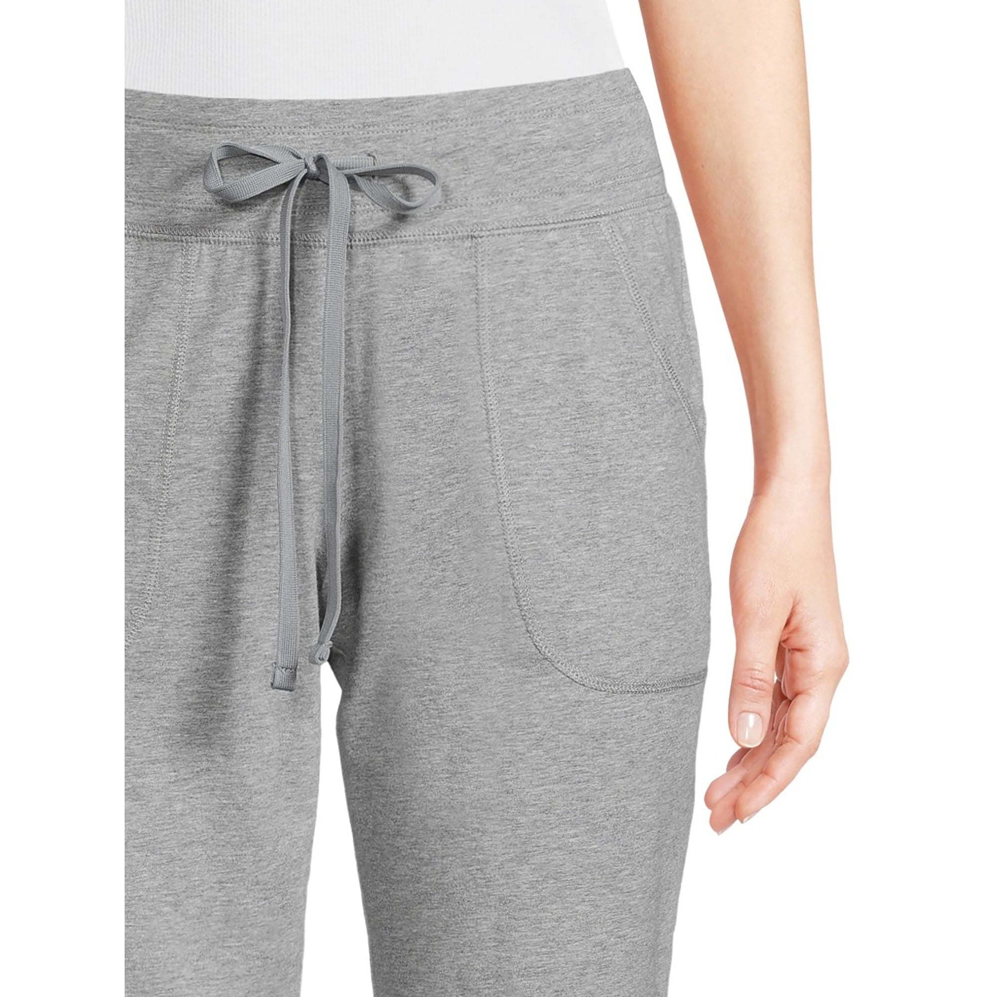 المقاس: XXL - بنطلون رياضي نسائي محبوك من Athletic Works، مقاس عادي وصغير