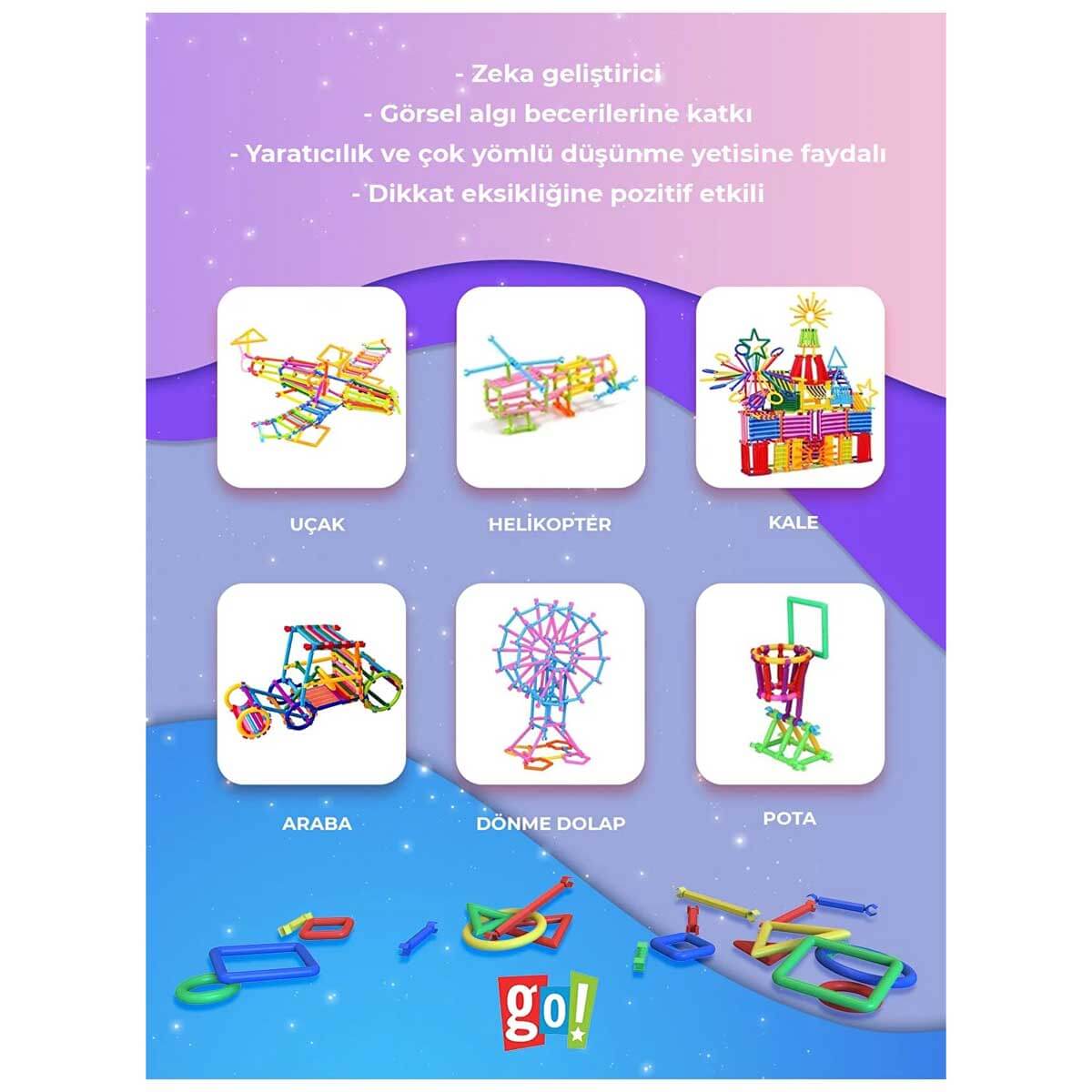 Educational Geometric Shapes 450 Pieces