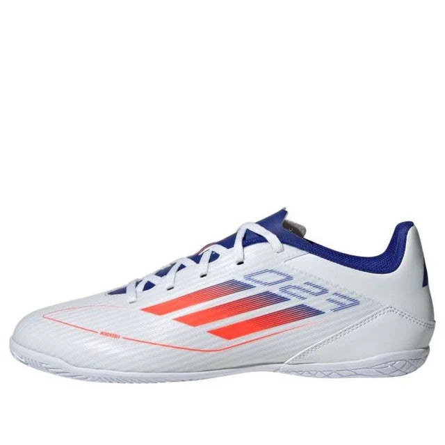 Adidas F50 Club Indoor Shoes "White, Sun Red, Shiny Blue IF1345
