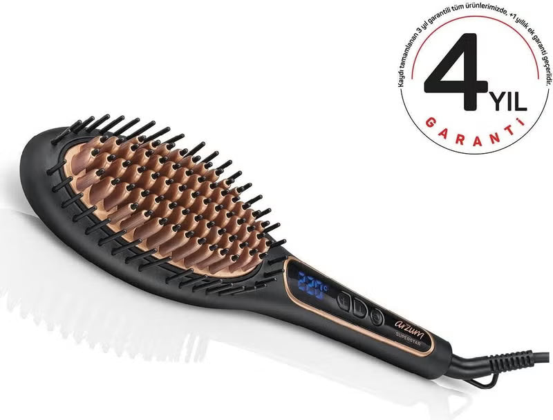 Arzum Superstar Hair Straightener Brush Black AR5036