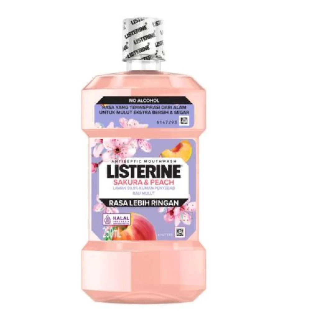 Listerine Antiseptic Mouthwash with Sakura and Peach 250ml