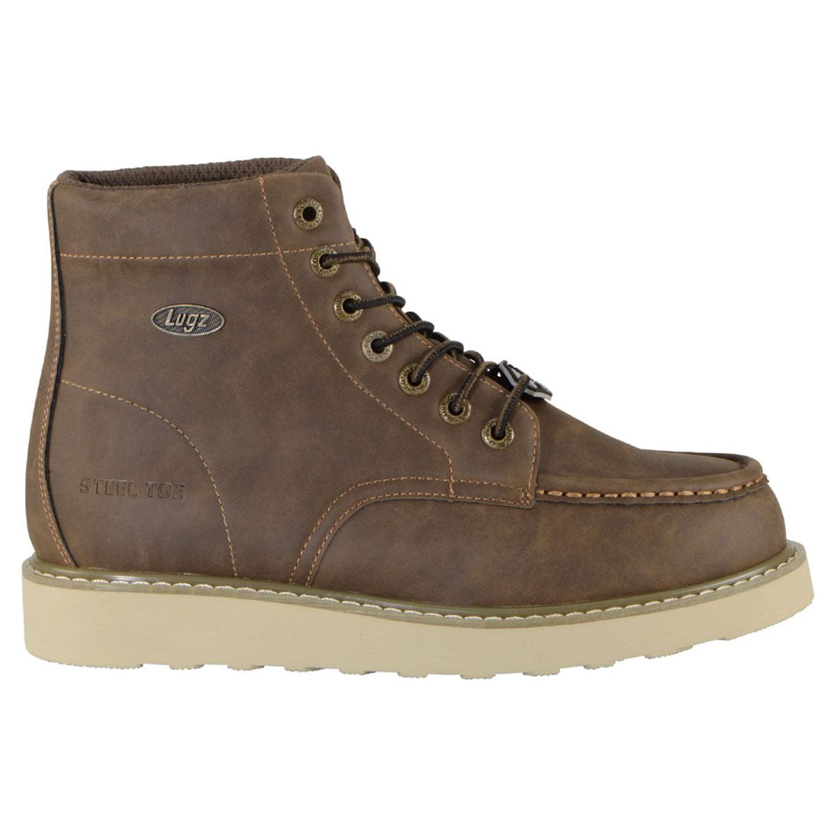 Size: 45 - Lugz Work Men's Monterey Wide Steel Toe Moc Toe Chukka Work Boots