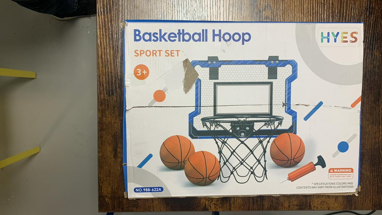 Mini Basketball Hoop, Blue