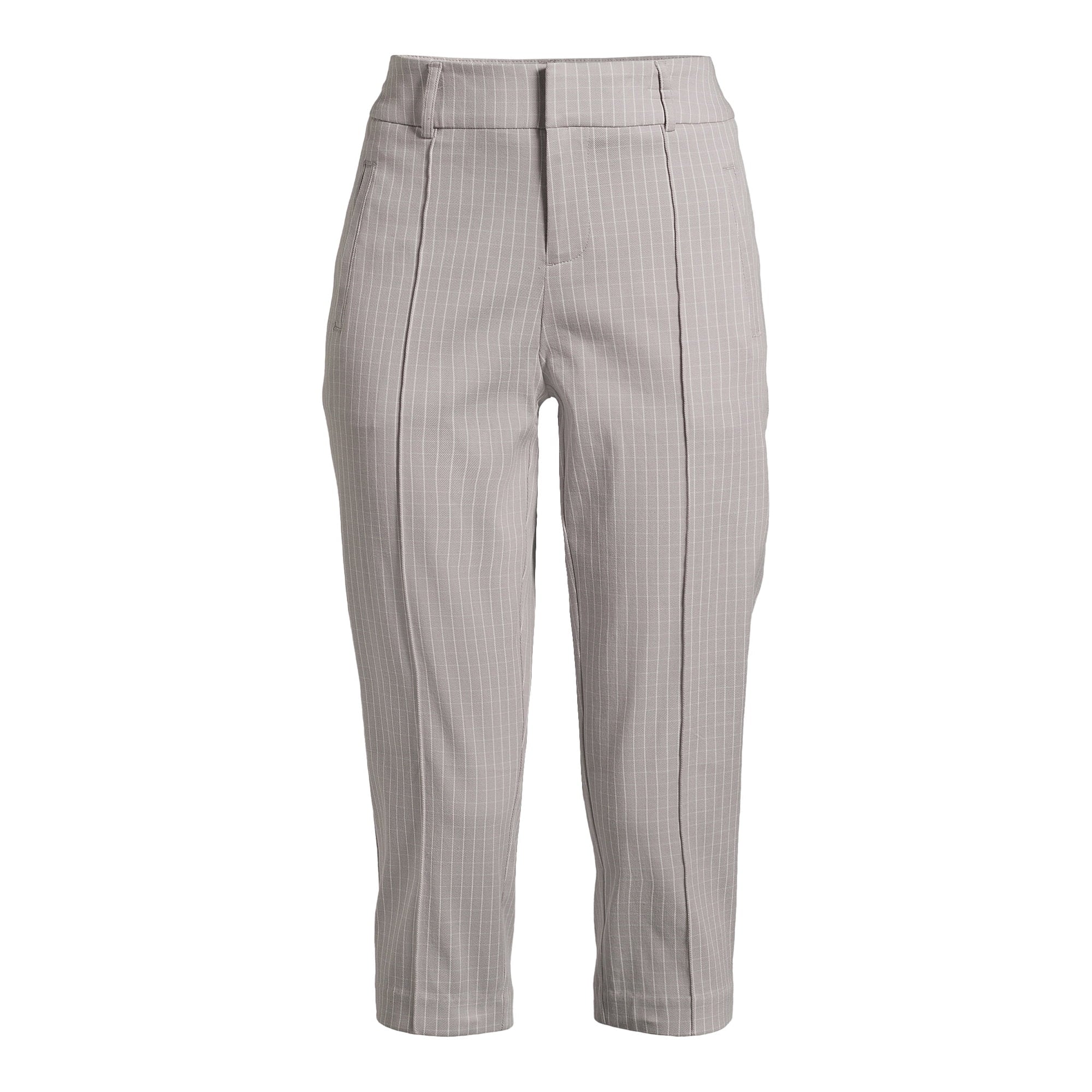 المقاس: 18 - بنطال كابري نسائي مطاطي من Time and Tru، بطول 21 بوصة