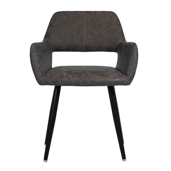 Cromwell Black Vintage Faux Leather Dining Chair