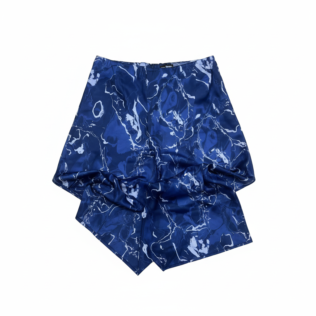 Blue Marble Garment – Flat Lay
