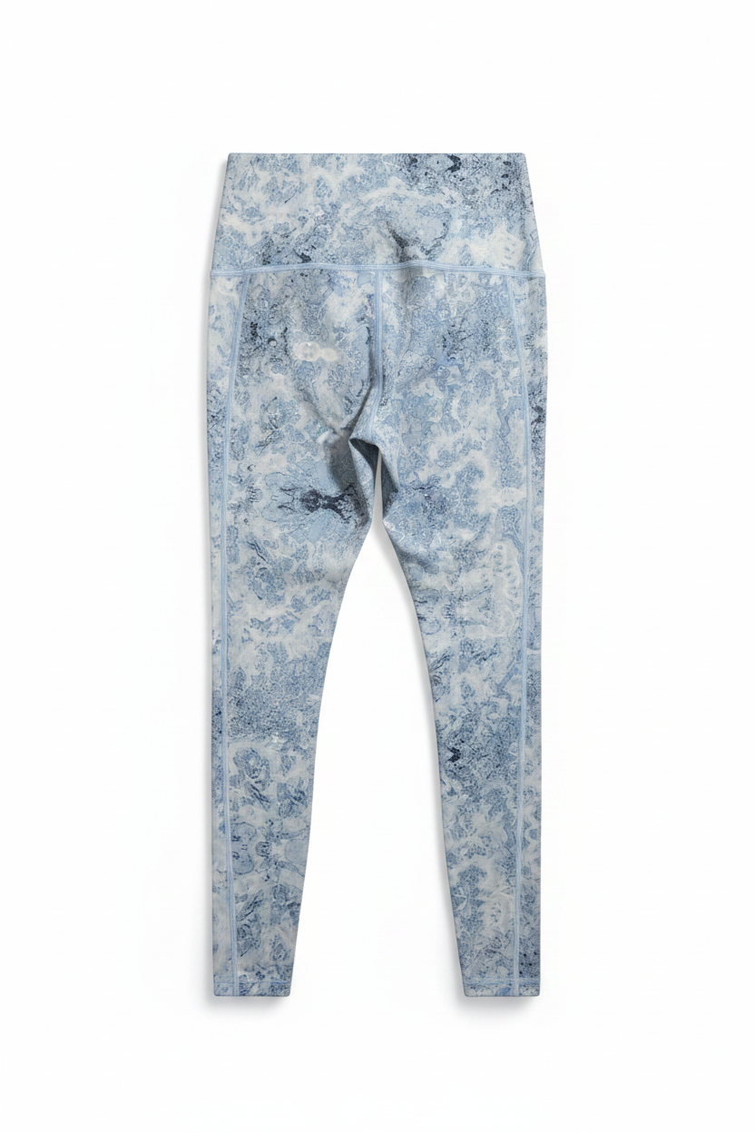 Blue Marble Leggings - Back